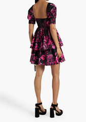 Alice + Olivia Alice Olivia - Emmalou floral-print cotton-blend faille mini dress - Pink - US 4
