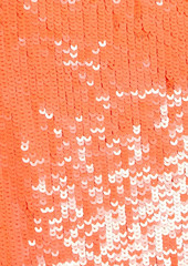 Alice + Olivia Alice Olivia - Fifi sequined stretch-tulle mini dress - Orange - US 0
