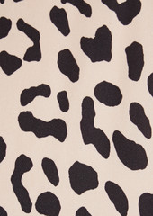 Alice + Olivia Alice Olivia - Frenchie leopard-print crepe de chine halterneck top - Animal print - XL