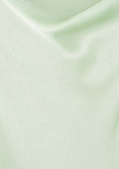 Alice + Olivia Alice Olivia - Harmony asymmetric draped satin-crepe dress - Green - US 6
