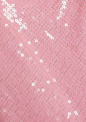 Alice + Olivia Alice Olivia - Harmony asymmetric sequined chiffon midi dress - Pink - US 8