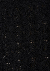 Alice + Olivia Alice Olivia - Jone crocheted cotton-blend halterneck midi dress - Black - XS