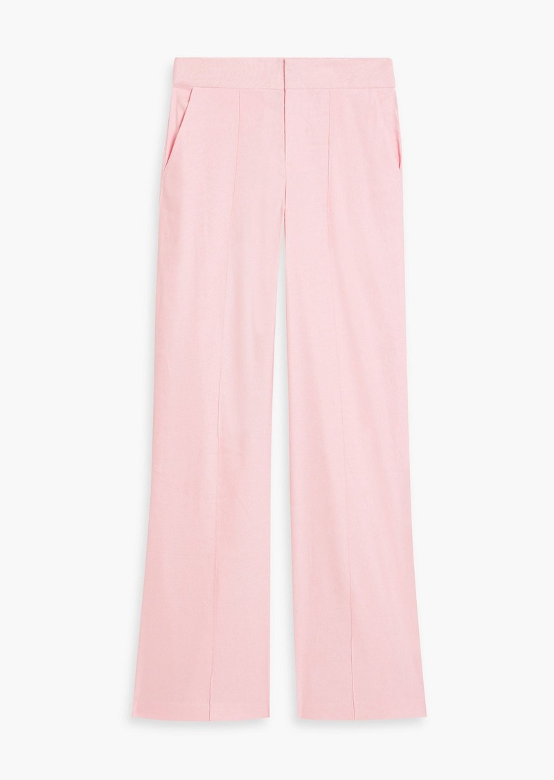 Alice + Olivia Alice Olivia - Linen-blend wide-leg pants - Pink - US 12