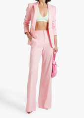 Alice + Olivia Alice Olivia - Linen-blend wide-leg pants - Pink - US 12