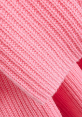 Alice + Olivia Alice Olivia - Norma ribbed wool-blend turtleneck sweater - Pink - M
