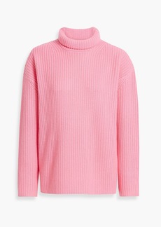 Alice + Olivia Alice Olivia - Norma ribbed wool-blend turtleneck sweater - Pink - S
