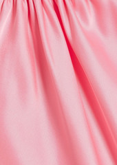 Alice + Olivia Alice Olivia - Rayni bow-detailed satin halterneck maxi dress - Pink - US 8