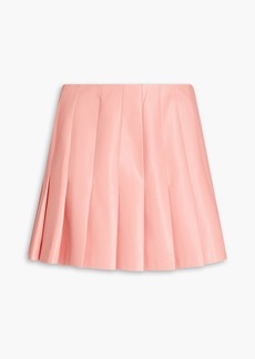 Alice + Olivia Alice Olivia - Rose pleated faux leather mini skirt - Pink - US 2