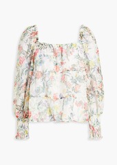 Alice + Olivia Alice Olivia - Rowa floral-print broderie anglaise chiffon blouse - White - L