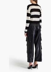 Alice + Olivia Alice Olivia - Striped wool-blend sweater - Black - XS