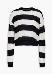 Alice + Olivia Alice Olivia - Striped wool-blend sweater - Black - XS