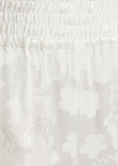 Alice + Olivia Alice Olivia - Tandy shirred satin-jacquard shorts - White - XS