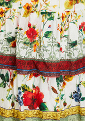 Alice + Olivia Alice Olivia - Valencia tiered floral-print cotton maxi dress - Multicolor - US 6