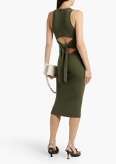 Alice + Olivia Alice Olivia - Wright ribbed wool-blend midi dress - Green - L