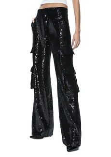 Alice + Olivia Alicia and Olivia Hayes Wide Leg Sequin Pants