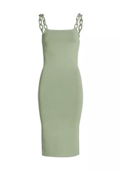 Alice + Olivia Alina Knit Chain-Strap Midi-Dress