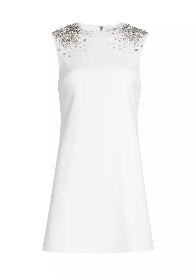 Alice + Olivia Almira Embellished Minidress