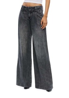 Alice + Olivia Anders Low Rise Wide Leg Jeans