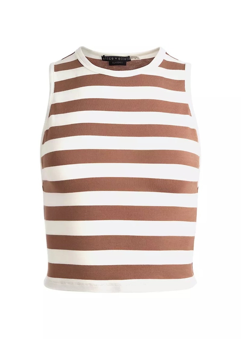 Alice + Olivia Andre Striped Tank