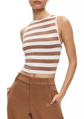 Alice + Olivia Andre Striped Tank