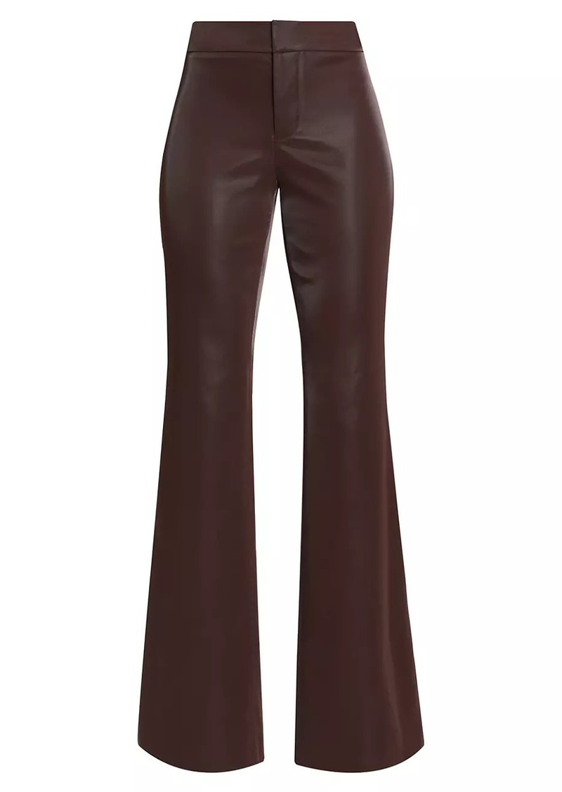 Alice + Olivia Andrew Faux Leather Bootcut Pants