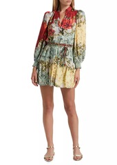 Alice + Olivia Antonette Button-Front Minidress