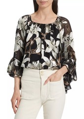 Alice + Olivia Ardelia Floral Off-the-Shoulder Blouse