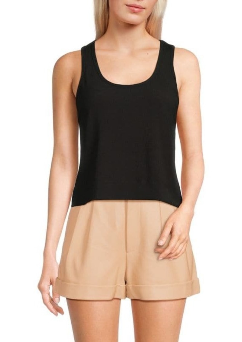 Alice + Olivia Avril Scoopneck Boxy Tank Top