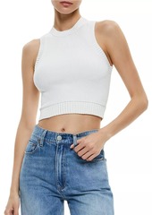 Alice + Olivia Bigsby Rib-Knit Tank