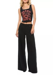 Alice + Olivia Breslin Graphic Band Corset Top