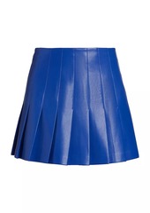 Alice + Olivia Carter Faux-Leather Miniskirt