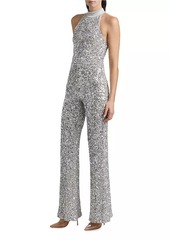 Alice + Olivia Cataline Sequin Wide-Leg Jumpsuit