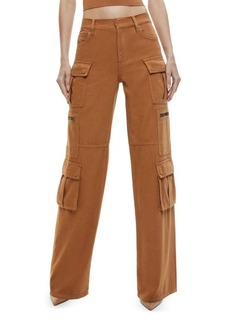 Alice + Olivia Cay Denim Cargo Pants