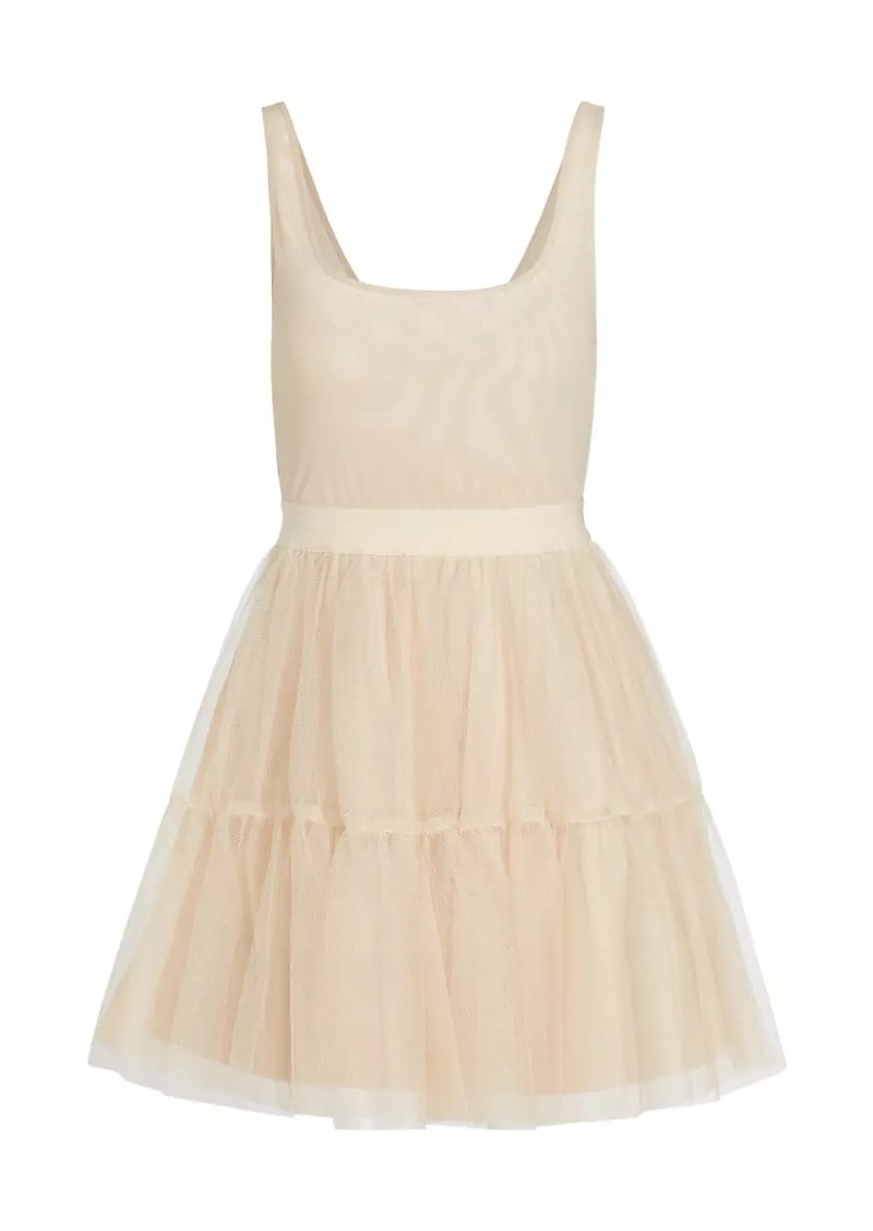 Alice + Olivia Chara Tiered Tulle Minidress