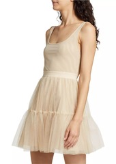 Alice + Olivia Chara Tiered Tulle Minidress