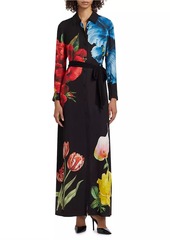 Alice + Olivia Chassidy Floral Maxi Shirtdress