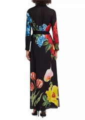 Alice + Olivia Chassidy Floral Maxi Shirtdress