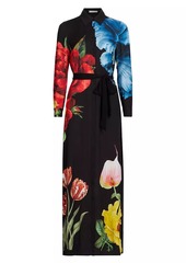 Alice + Olivia Chassidy Floral Maxi Shirtdress