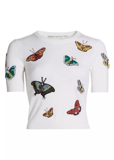 Alice + Olivia Ciara Wool Butterfly Sweater