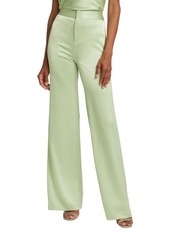 Alice + Olivia Deanna Flared Satin Pants