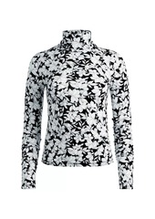 Alice + Olivia Delaina Floral Turtleneck Top