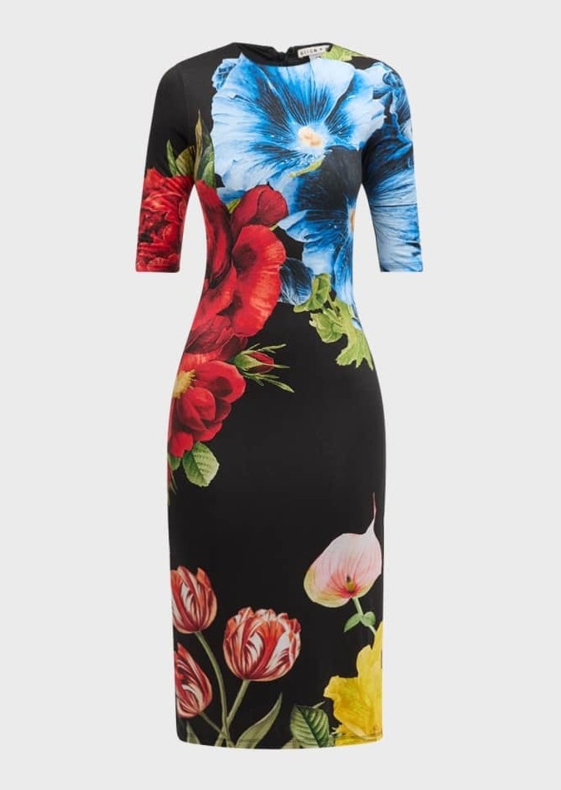 Alice + Olivia Delora Le Parisien Midi Dress