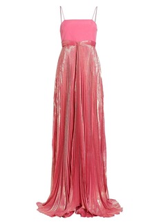 Alice + Olivia Despina Pleated Gown