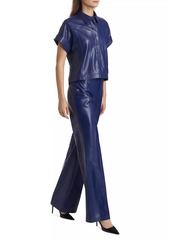 Alice + Olivia Dylan Faux Leather High-Rise Pants