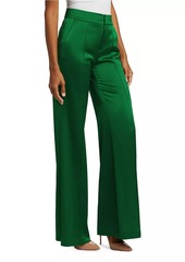 Alice + Olivia Dylan High-Rise Wide-Leg Pants