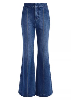 Alice + Olivia Dylan High-Waisted Wide-Leg Jeans