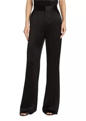 Alice + Olivia ​Dylan Silk High-Waisted Wide-Leg Pants