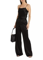 Alice + Olivia ​Dylan Silk High-Waisted Wide-Leg Pants