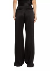 Alice + Olivia ​Dylan Silk High-Waisted Wide-Leg Pants