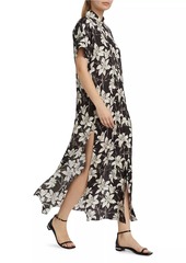 Alice + Olivia Edyth Floral Maxi Shirtdress